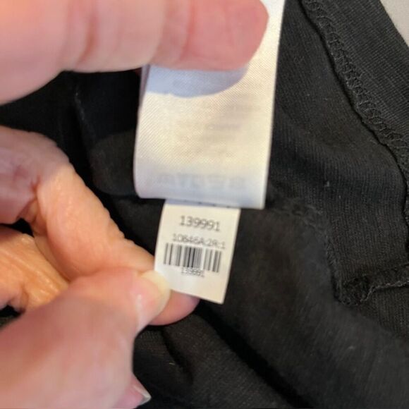 Joie Scoop Neck Long Sleeve Black Top Stretch Size Medium - Picture 6 of 7